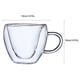 thumbnail image 3 of Taza de agua de viaje en forma de amor, vasos de jugo de fruta de alta resistencia, accesorios de borosilicato, vasos de regalo para beber café Utensilios de cocina En forma de corazón 80ml Bearachild HA062086-01B, 3 of 6