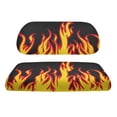 thumbnail image 6 of Garronmavis Novelty Fire Print Universal Golf Cart Seat Covers Accessories for Most Brand Smooth Surface Golf Cart Seat Protectors Decor Accessiores for Daily Protection, 6 of 6