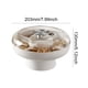 thumbnail image 3 of Plato giratorio de 360° para dulces, bandeja para servir alimentos a prueba de polvo, para postres, nueces y dulces, 3 of 5