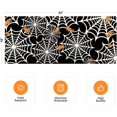 thumbnail image 5 of Halloween Kitchen Valances Windows Curtain 54x18 Spider Web Themed Rod Pocket Window Treatment Short Topper Curtains for Decorations, 5 of 6