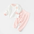 thumbnail image 2 of Ulanda Infant Toddler Baby Girls Clothes Outfits,2 Piece Cute Fall Long-sleeve Top and Pants (Pink, 2-3 Years), 2 of 6