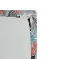 thumbnail image 3 of Ambesonne Tropical Fitted Sheet, Triangle Exotic Foliage, Queen Size, Dark Coral and Sea Blue, 3 of 5