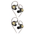 thumbnail image 1 of Methold ZX3 Auriculares con cable Auriculares intrauditivos dinámicos de 360 grados Auriculares para interiores y exteriores con cubierta de Negro sin micrófono 2Conjunto, 1 of 6