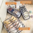 thumbnail image 2 of Juego de organizador de ropa interior: organizador de cajones de ropa interior plegable para mujer, cajas para ropa, calcetines, ropa interior y sujetadores, para ropa interior, calcetines,, 2 of 8