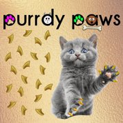 6 Month Supply - Purrdy Paws Metallic Gold Soft Nail Caps for Large Cats Claws - Extra Adhesives