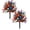 Green*2, variant on JWCJ 17.7" Patriotic Morning Glory Garden Stake, Red White Blue Artificial Flowers for Memorial Day 4th of July Outdoor Yard Grave Decor