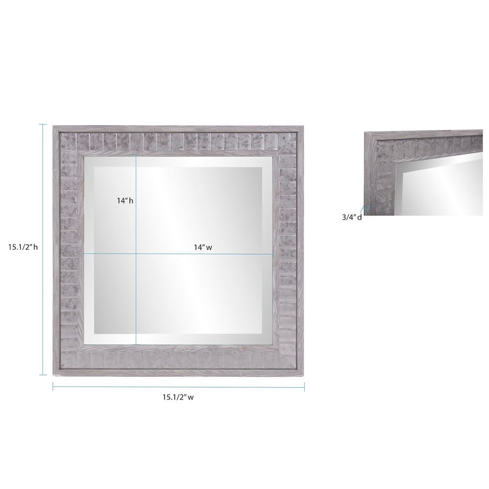 Tyler Dillon Metropolis Gray Framed Wall and Accent Mirror