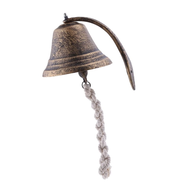 Campana de Metal Montado en La Pared Zulema Timbre del arrabio del metal