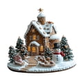 thumbnail image 3 of Adorno de mesa casa de jengibre navideña Gloria 17 x 20 cm acrílico pueblo navideño, 3 of 9