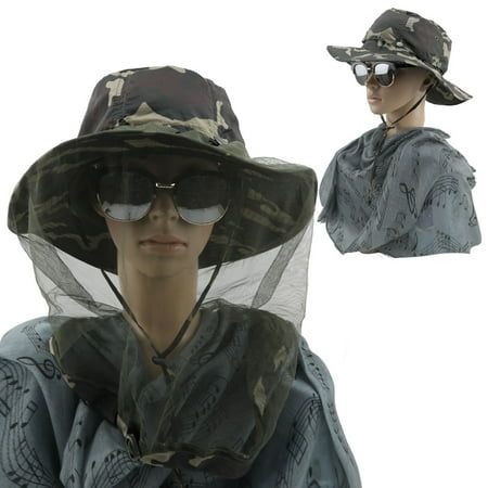 Protection Netting - EZGO Mosquito Head Net Hat with Hidden Net Mesh Protection from Insect Bug Bee Mosquito Gnats for Outdoor Lover