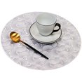 thumbnail image 3 of Set de Sets de Table en PVC avec 4 Sets de Table Décoratifs pour Table de Mariage (Argent), 3 of 7