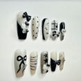thumbnail image 5 of JC Press On Nails Kit, Regular Coffin Plastic Artificial Nails, Easy Application, 10 Pieces, 5 of 5