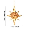 thumbnail image 1 of Ltdhehe Christmas Decoration Christmas Star Window Lights With Warm White LED Light Window Star Hanging Lights Christmas Decoration LED Star Lights For Indoor Outdoor Party Wedding, 1 of 8