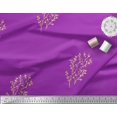 thumbnail image 3 of Soimoi Purple polyester Crepe Fabric Artistic Leaves Decor Fabric Printed Yard 52 Inch Wide, 3 of 3