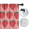 thumbnail image 4 of Blackout Kids Curtains,Pink Strawberry Plants Fruit Childrens Insulated Curtains Set Of 2,Bedroom Essentials,Toddler Room Decor 42x54in(106x137cm), 4 of 4