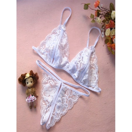 

Women s Sexy Lingerie Lace Bikini Bra G-String Underwear Babydoll Sleepwear Sets