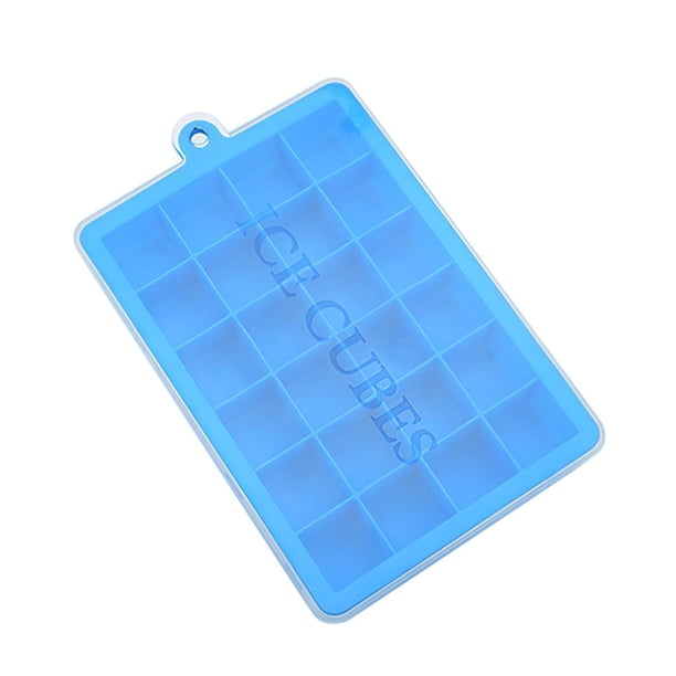 Bandeja De Cubitos De Hielo Caja De Hielo Cuadrada Bandeja De Hielo De Silicona Flexible Molde De Gelatina Cuadrada Con Tapa Para Gelatina De Queso Puré Moyic HA027388-01