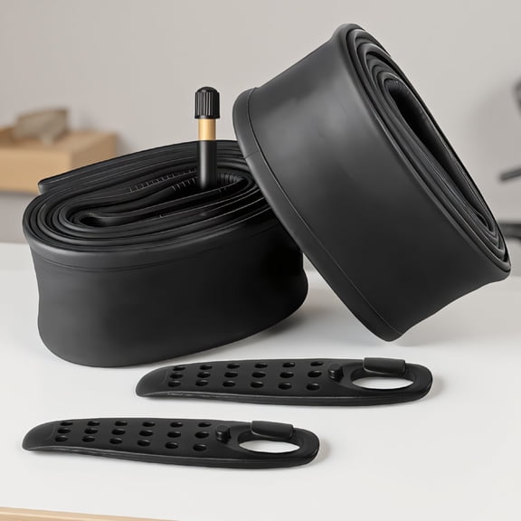 2 Pack 26 Inch Bike Inner Tube 26x2.125-2.40 Butyl Rubber with 48mm Schrader and 2 Tire Levers