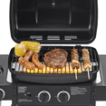 thumbnail image 4 of 2 Burner BBQ Propane Gas Grill with Side Burner 24000 BTU Output Stainless Steel Barbecue Grill with Enameled Grates and Side Tables for Outdoor Cooking Kitchen and Patio Backyard, 4 of 8