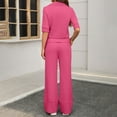 thumbnail image 7 of GILIGEGE Two Piece Sets for Women Track Suits for Women Set Stretchy Comfy Solid Travel Set Womens Clothing 2 Piece 2025 Hot Pink Xxl, 7 of 7