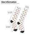 thumbnail image 5 of Daiia Sports Socks Different Mushrooms Printed Novelty Crew Socks for Men Women Knee High Socks Cotton Socks Soft & Breathable Support Unisex Socks, 5 of 9