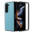 thumbnail image 5 of Case for Samsung Galaxy Z Fold 6 5G, Classic PU Leather Back Cover Drop Protective Shell Slim Fit Shockproof Phone Case Cover for Samsung Galaxy Z Fold 6 - Skyblue, 5 of 8