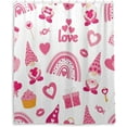 thumbnail image 2 of FREEAMG Valentine's Day Gnome Shower Curtain, Waterproof Fabric Shower Curtains with 12 Hooks for Bathroom Hotel Spa Home Decor, 60 x 72 Inch, 2 of 6