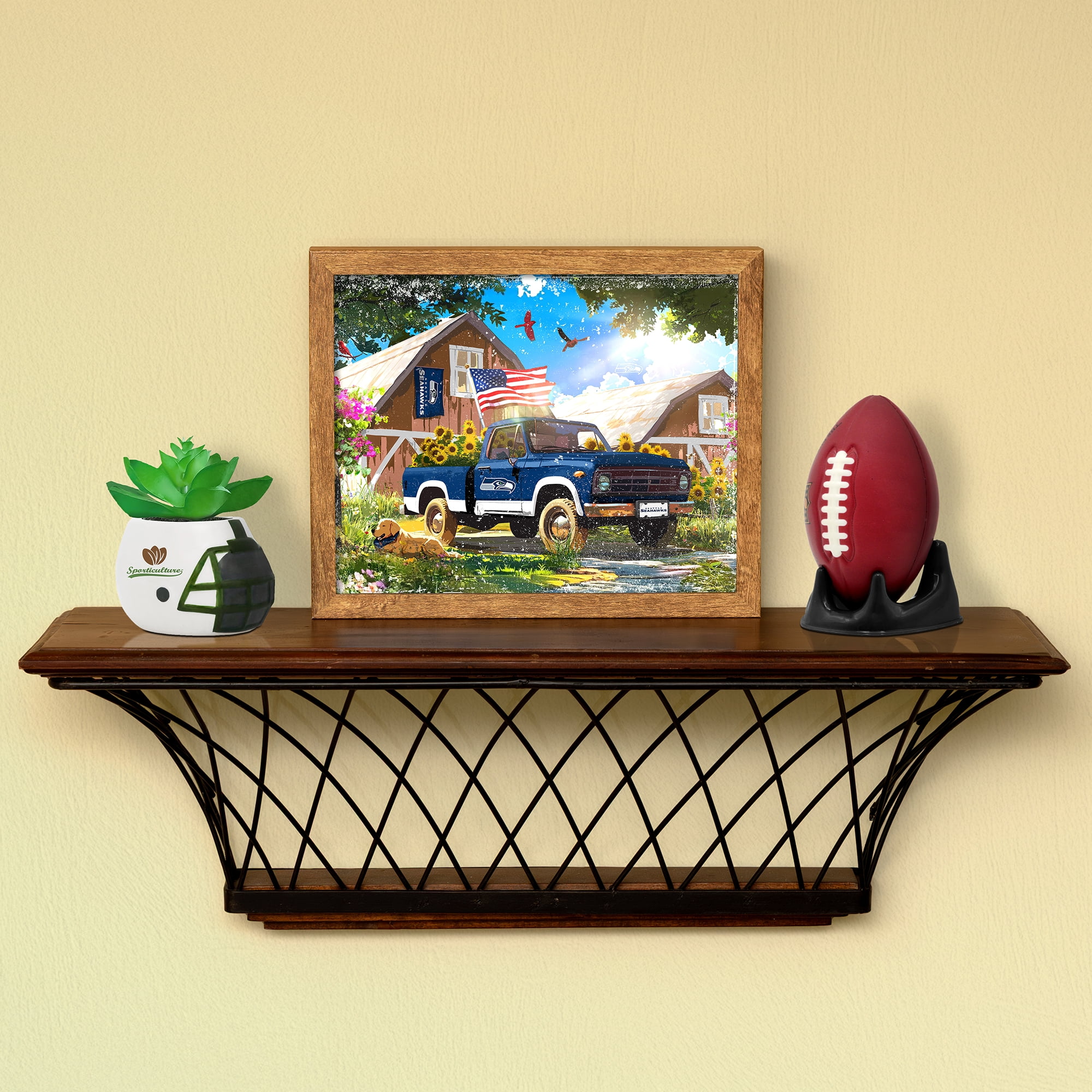 Seattle Seahawks 12" x 11" Four Seasons LED Light Box