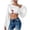 White—Swimsuits Cover Ups for Women, variant on AGWOLF Women's Crochet Knit Cover Ups Beach Hollow Out Crop Swimsuit Cover Up Top Vacation Bathing Suits Swimwear Hot Pink Free Size