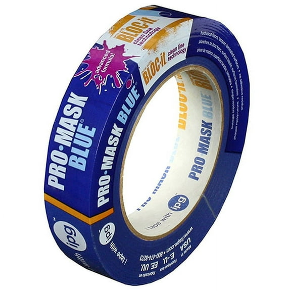 64-Pack of .94” x 60 yds Intertape 9531 ProMask Blue Premium Masking Tape with Bloc-It