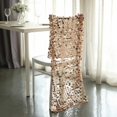 thumbnail image 3 of Balsa Circle Blush Big Payette Sequin Chiavari Dining Chair Back Slipcover Party Events Home Decorations Supplies, 3 of 8