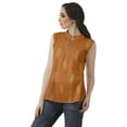 thumbnail image 3 of Moomaya Printed Mandarin Collar Tunic Sleeveless Casual Tank Top Summer Wear, 3 of 6