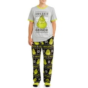 Dr. Seuss Men's Grinch Tee, Pajama Pant and Sock 3-Piece Set
