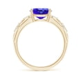 thumbnail image 2 of Angara Natural 1.9 Ct. Tanzanite with Diamond Classic Ring in 14K Yellow Gold for Women (Ring Size: 3), 2 of 9