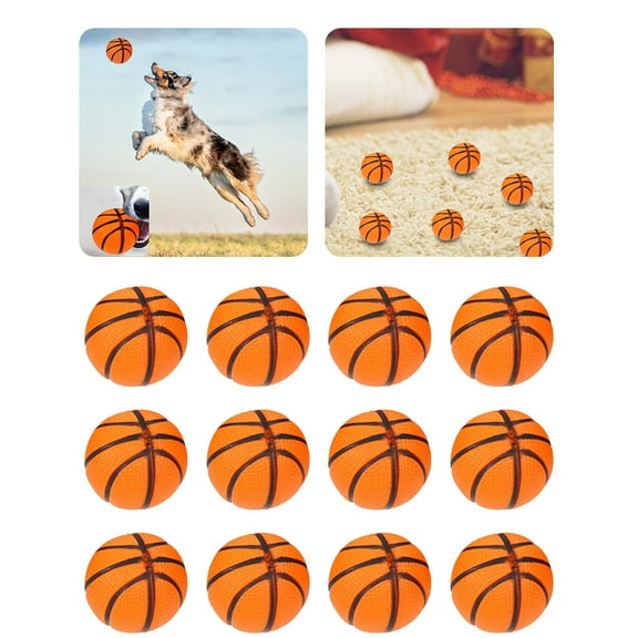 Lyqzj 12 Pack Foam Sports Balls Jumping 4/5.2cm Basketball Party Decors (Basketball)