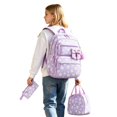 thumbnail image 5 of Fgnfyis School Backpack with Lunch and Pencil Three Piece Bundle Kids Backpack for School Light Purple, 5 of 5