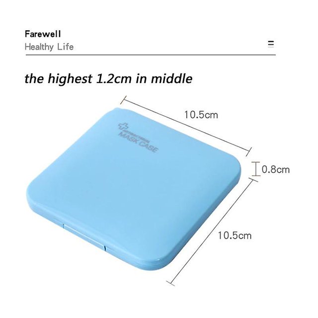 Caja de almacenamiento portátil desechable para máscaras, soporte para máscaras, caja para guardar máscaras LingWen 9024715861597