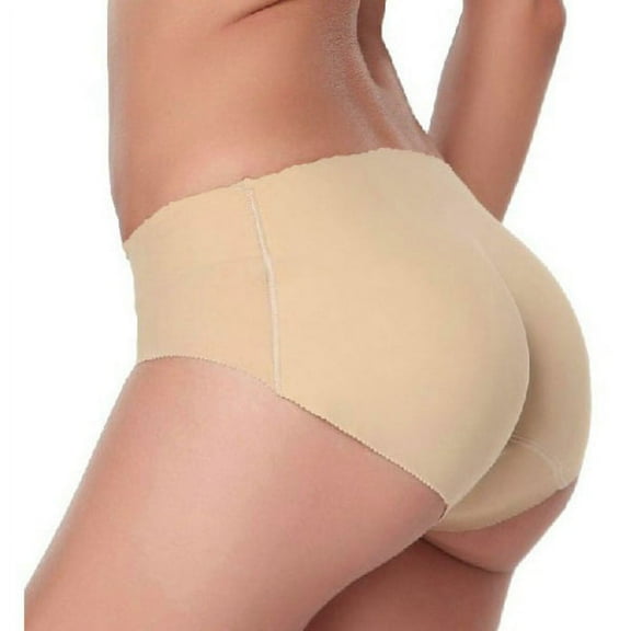 Maynos Women Seamless Butt Lifter Padded Butt Hip Enhancer Shaper Panties Underwear,S-XL Skin color