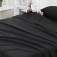 thumbnail image 4 of Sábana encimera Sweet Home Collection, tamaño king, color negro, 4 of 4