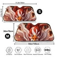 thumbnail image 3 of Honeii Red Leaf Flame Fox Print Car Sunshade for Windshield,Car Cover Sunshade Protector,Foldable Front Window Sun Visor,Fits Cars, SUVs, Trucks, 3 of 6