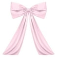 thumbnail image 5 of 40x24 Inch Oversized Pink Satin Bow - Premium Pre-Assembled Decoration for Weddings, Parties, Home Decor with Double-Sided Tape, 5 of 9