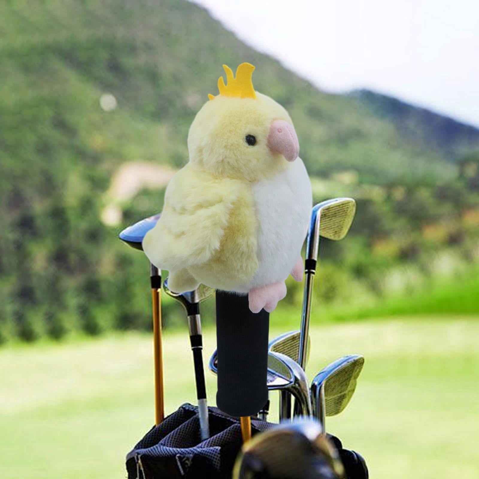 DimyFew Parrot Driver Head Cover Protection Sleeve Novelty Protector Cute Golf Headcover Yellow