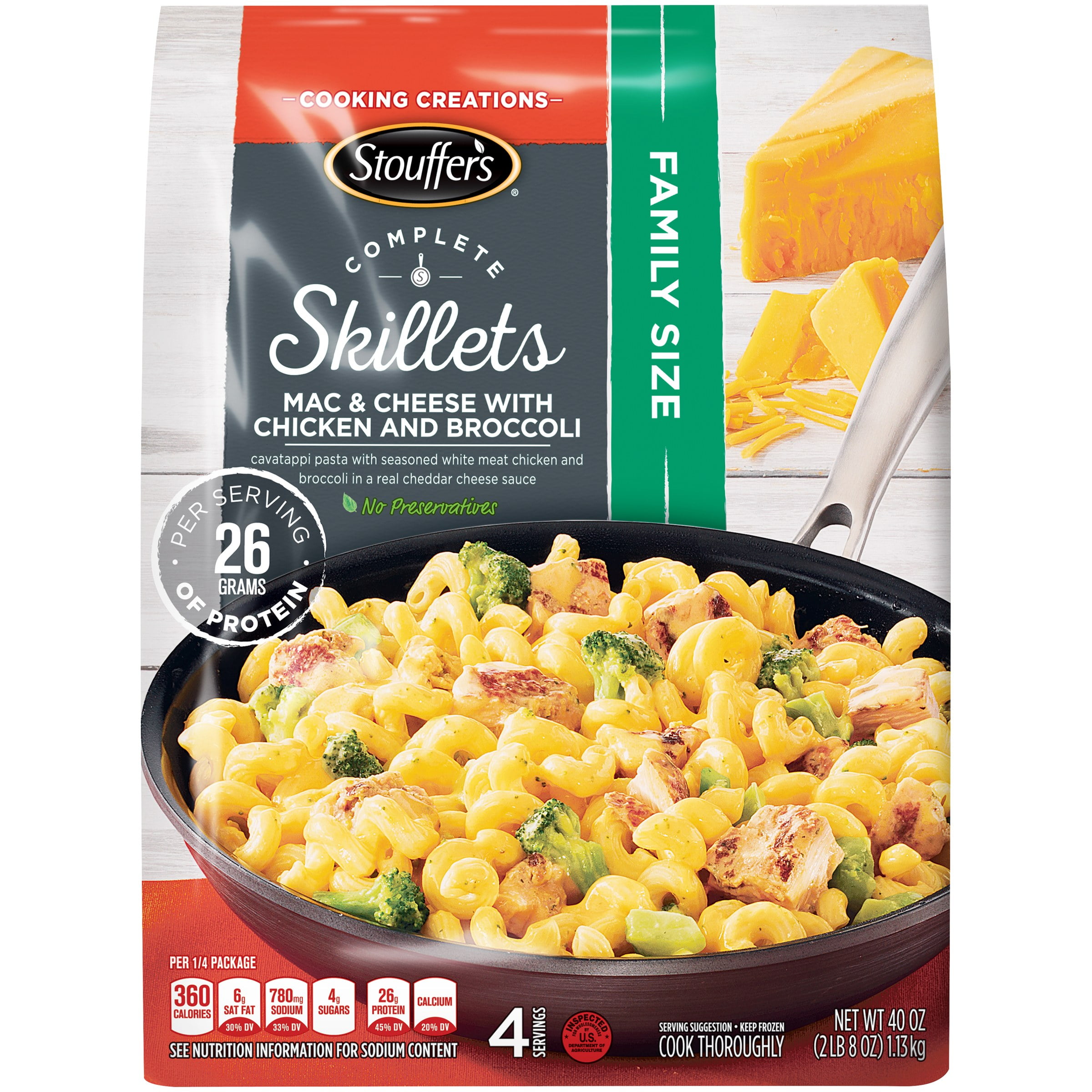 Stouffers COMPLETE SKILLETS Family Size Mac & Cheese with Chicken and
