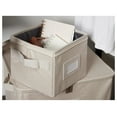 thumbnail image 4 of Storage Box Zip Top - Heavy Duty Fabric Storage Containers - Stackable Organizer Bins with Handles - Indoor Closet Organization - Beige, 4 of 6