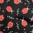 thumbnail image 1 of oneOone Velvet Black Fabric Ladybird Craft Projects Decor Fabric Printed By The Yard 58 Inch Wide, 1 of 7