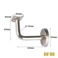 thumbnail image 1 of Handrail Bracket Bannister Wall Support Hand Rail Balustrade Mopstick Strong, 1 of 6