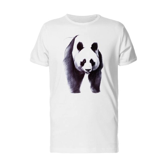 Panda Body Frontview Drawing Tee Men's -Image by Shutterstock