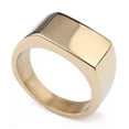 thumbnail image 3 of K-KED Simple And Fashionable Stainless Steel Niche Rectangular Mirror Rings Size 4-15-10-Black, 3 of 8