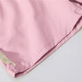 thumbnail image 5 of Eltusu Girls Casual Shorts, Solid Color Loose Fit Elastic Waist Flower Hem Summer Shorts Pink Size 7-8 T, 5 of 6