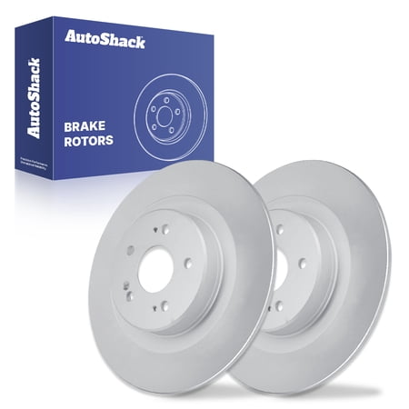 AutoShack Rear Brake Rotors for Acura, TLX 2021-2025, AWD FWD L4 2.0L V6 3.0L - Coated - ArmorStop - 12.99" (330 mm), 5-Lug